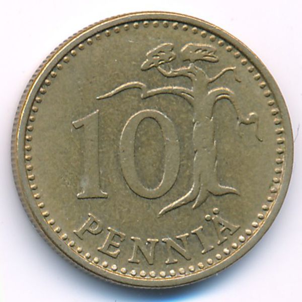 Финляндия, 10 пенни (1965 г.)