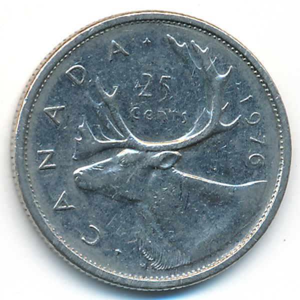 Канада, 25 центов (1976 г.)