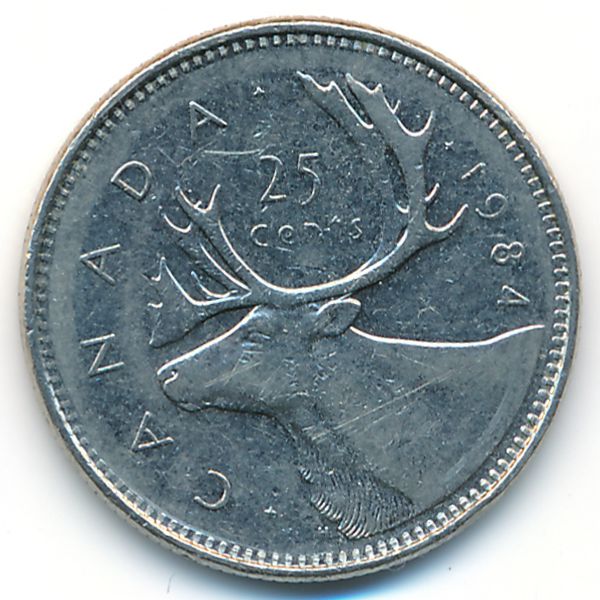 Канада, 25 центов (1984 г.)