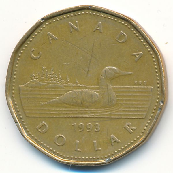 Канада, 1 доллар (1993 г.)