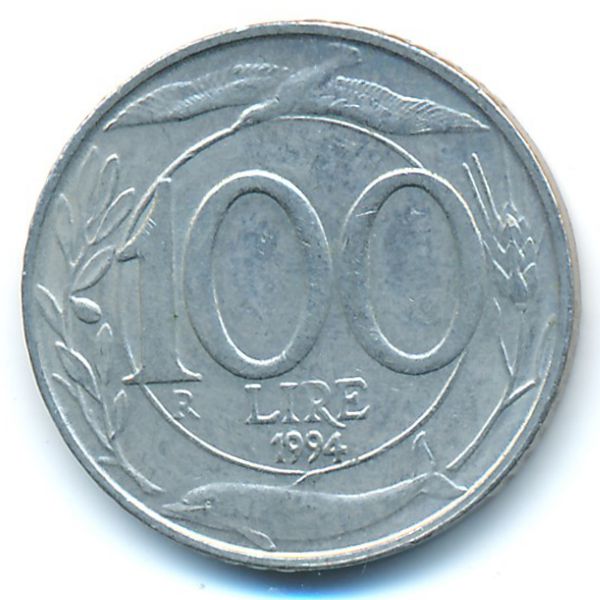 Италия, 100 лир (1994 г.)