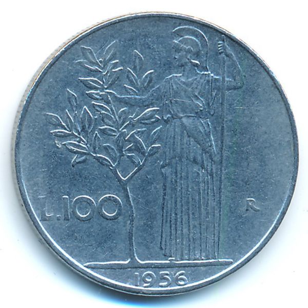 Италия, 100 лир (1956 г.)