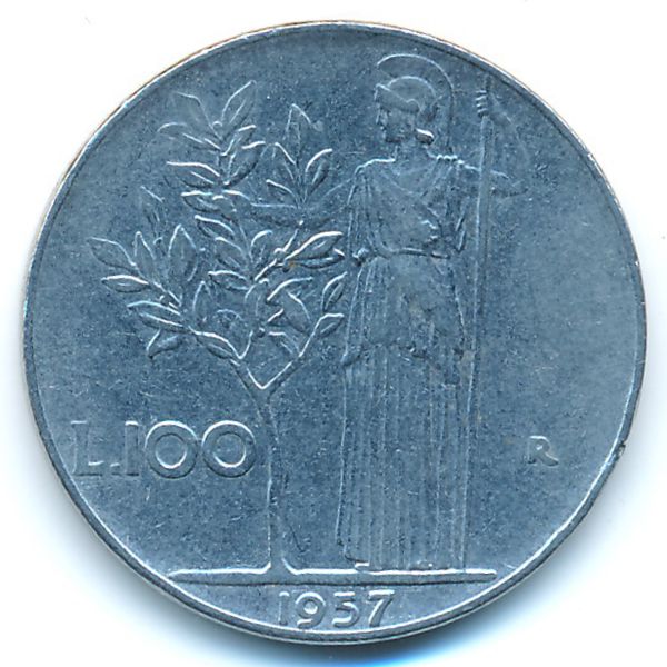Италия, 100 лир (1957 г.)
