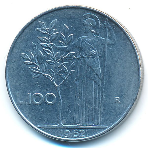 Италия, 100 лир (1962 г.)