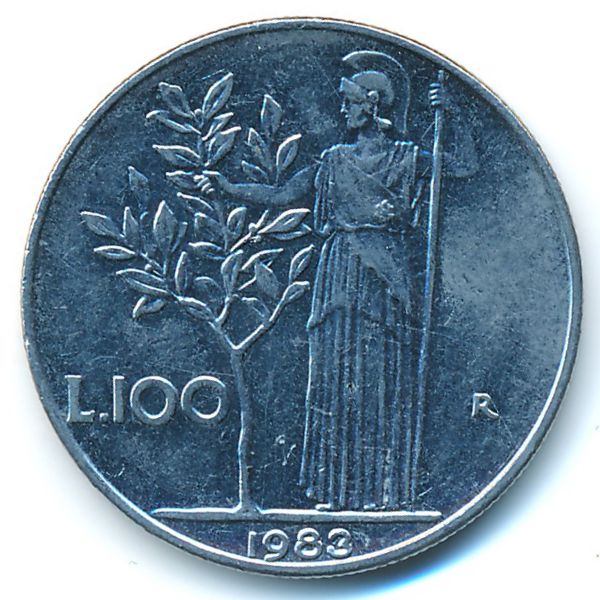 Италия, 100 лир (1983 г.)