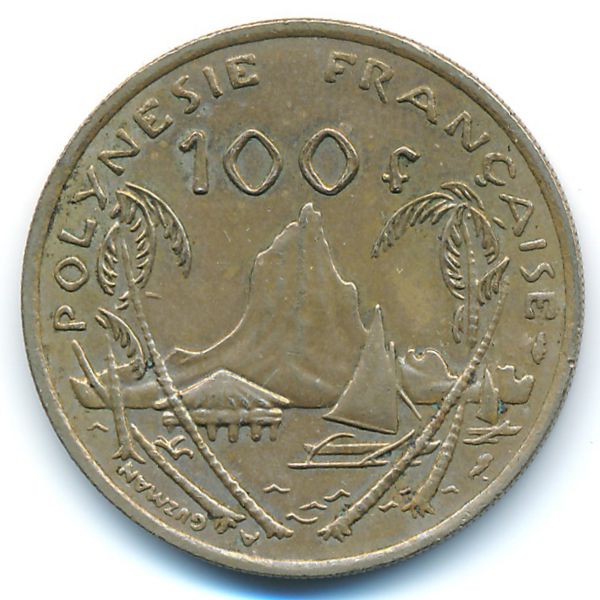 Французская Полинезия, 100 франков (1976 г.)