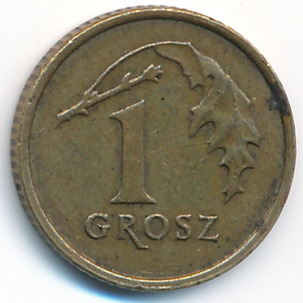 Польша, 1 грош (2007 г.)