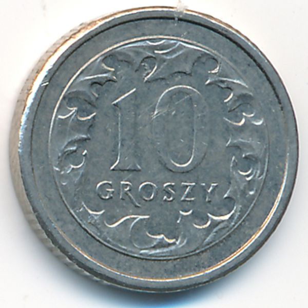Польша, 10 грошей (2011 г.)