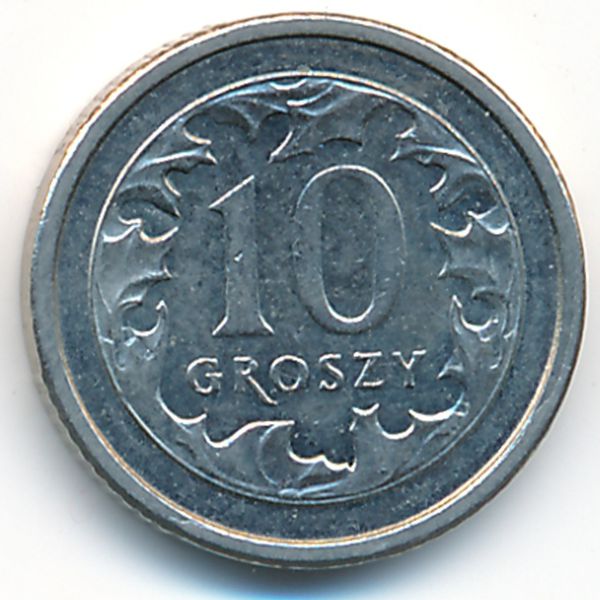 Польша, 10 грошей (2011 г.)
