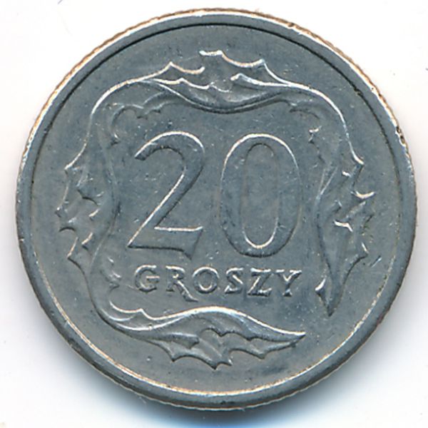 Польша, 20 грошей (1991 г.)