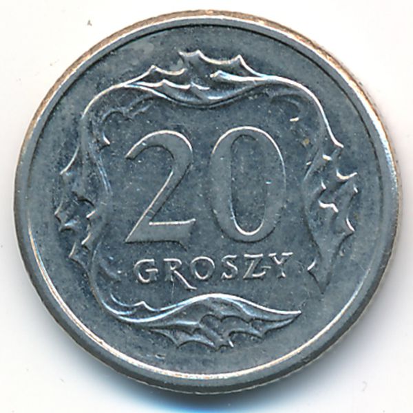 Польша, 20 грошей (2009 г.)