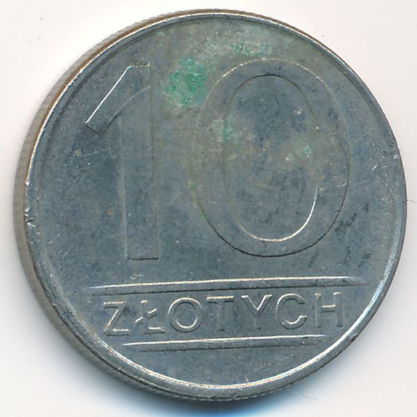 Польша, 10 злотых (1986 г.)