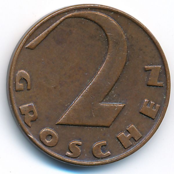 Австрия, 2 гроша (1935 г.)
