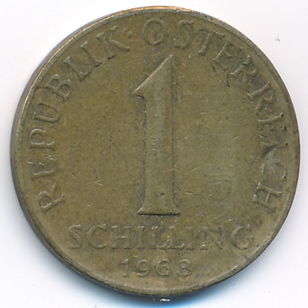 Австрия, 1 шиллинг (1963 г.)