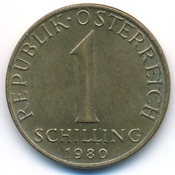 Австрия, 1 шиллинг (1980 г.)