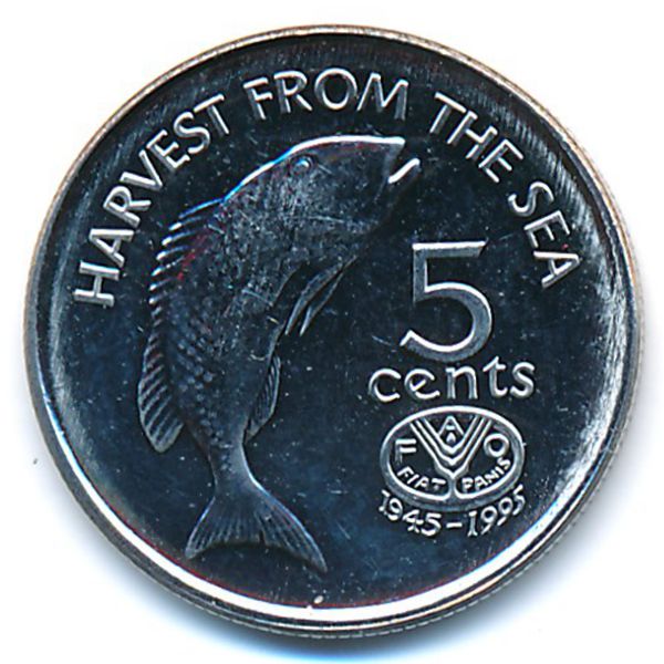 Фиджи, 5 центов (1995 г.)