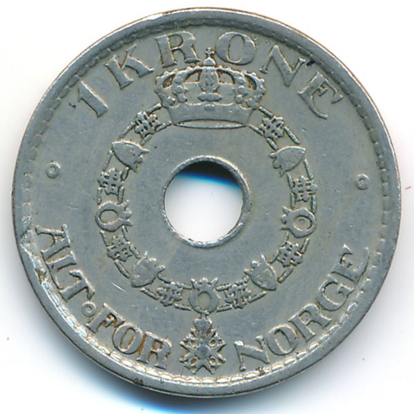 Норвегия, 1 крона (1950 г.)