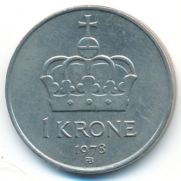 Норвегия, 1 крона (1978 г.)