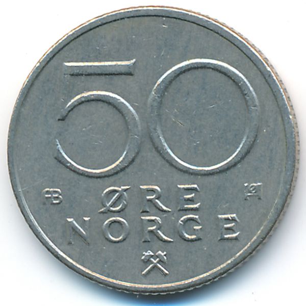 Норвегия, 50 эре (1978 г.)