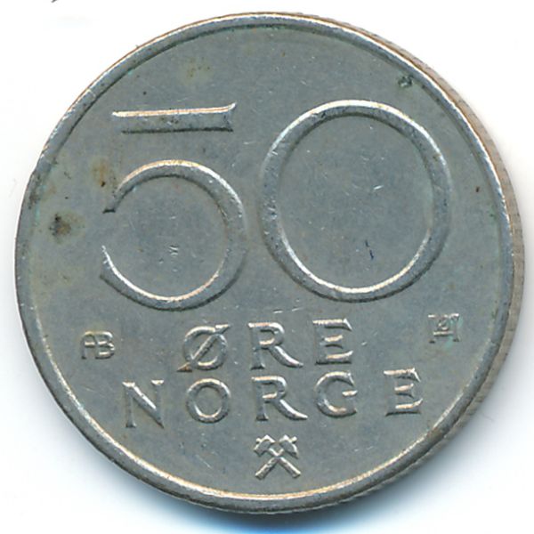Норвегия, 50 эре (1978 г.)