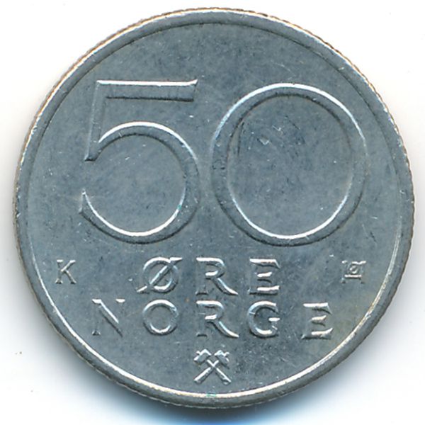 Норвегия, 50 эре (1983 г.)