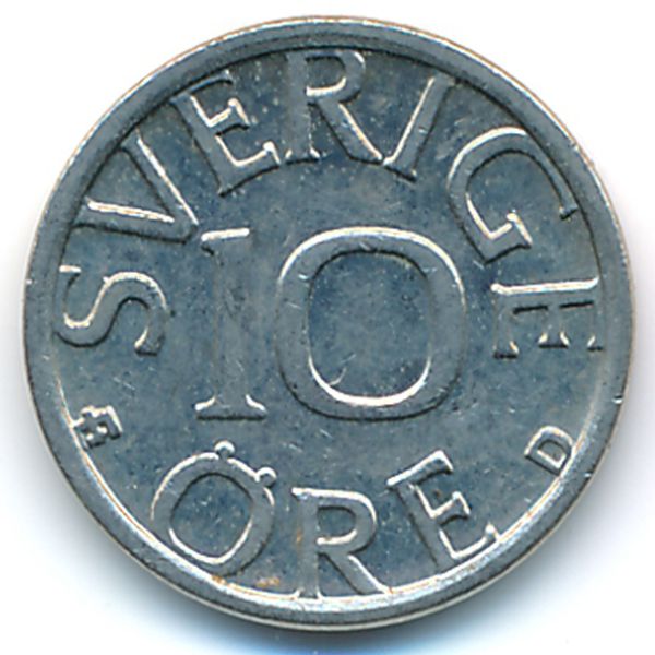 Швеция, 10 эре (1987 г.)