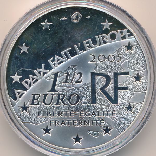 Франция, 1 1/2 евро (2005 г.)