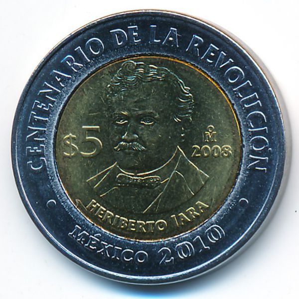 Мексика, 5 песо (2008 г.)