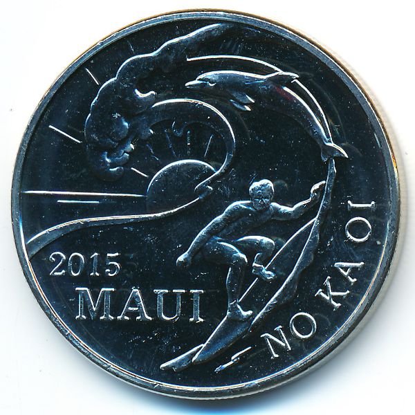Гавайские острова., 2 доллара (2015 г.)