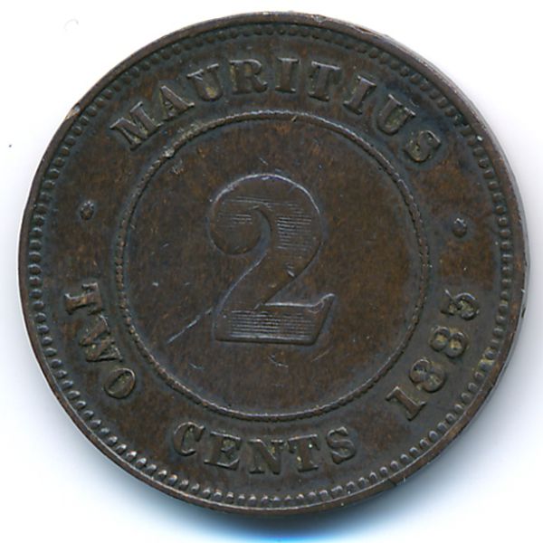 Маврикий, 2 цента (1883 г.)
