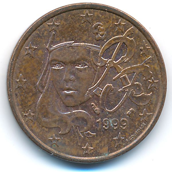 Франция, 5 евроцентов (1999 г.)