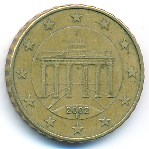 Германия, 10 евроцентов (2002 г.)