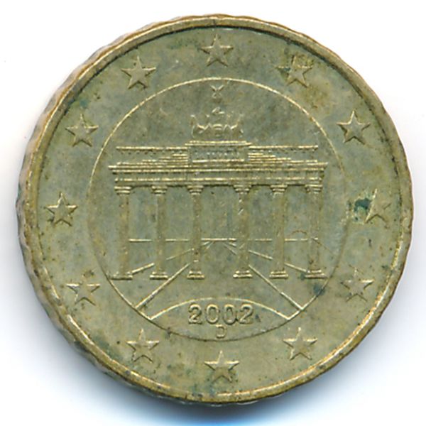 Германия, 10 евроцентов (2002 г.)