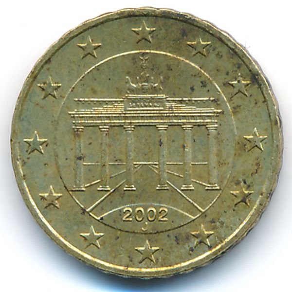 Германия, 10 евроцентов (2002 г.)