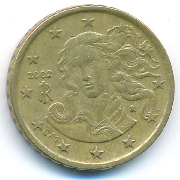 Италия, 10 евроцентов (2002 г.)