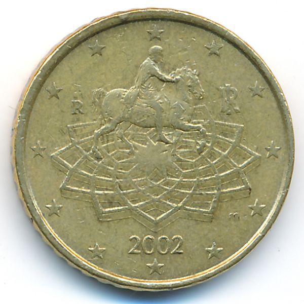 Италия, 50 евроцентов (2002 г.)