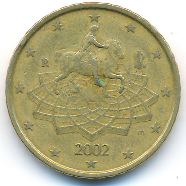 Италия, 50 евроцентов (2002 г.)
