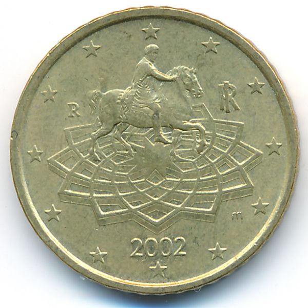 Италия, 50 евроцентов (2002 г.)
