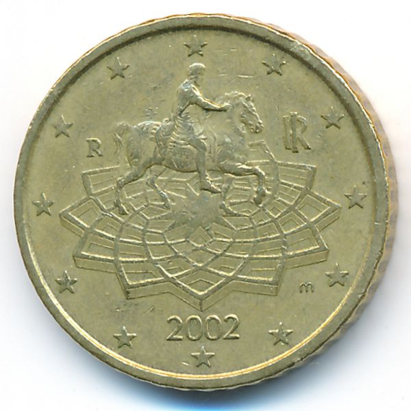 Италия, 50 евроцентов (2002 г.)