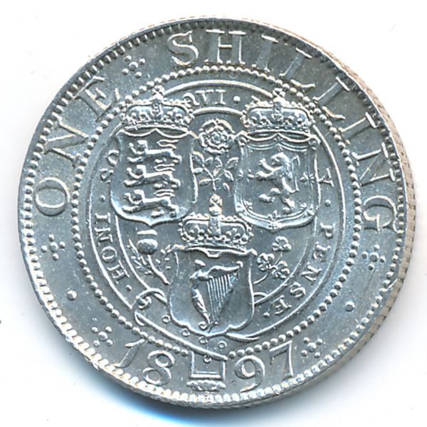 Великобритания, 1 шиллинг (1897 г.)