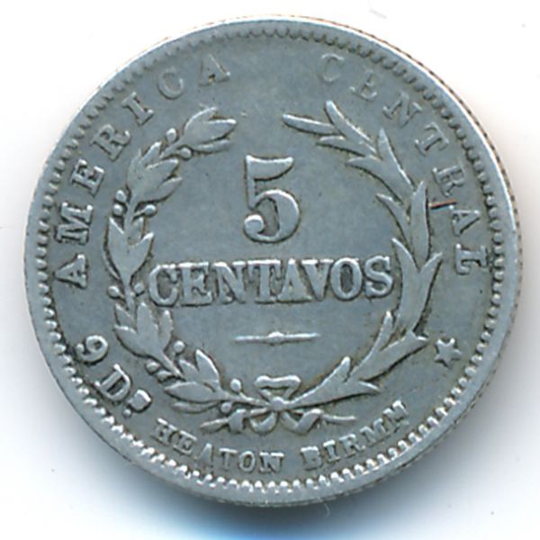 Коста-Рика, 5 сентаво (1890 г.)