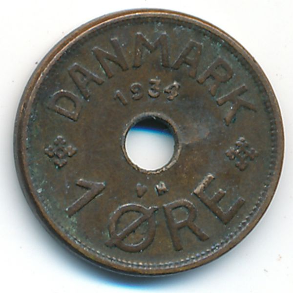 Дания, 1 эре (1934 г.)