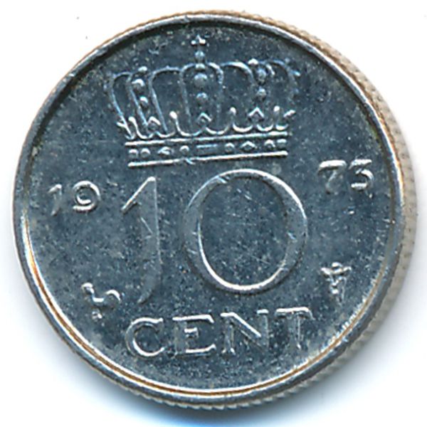 Нидерланды, 10 центов (1973 г.)