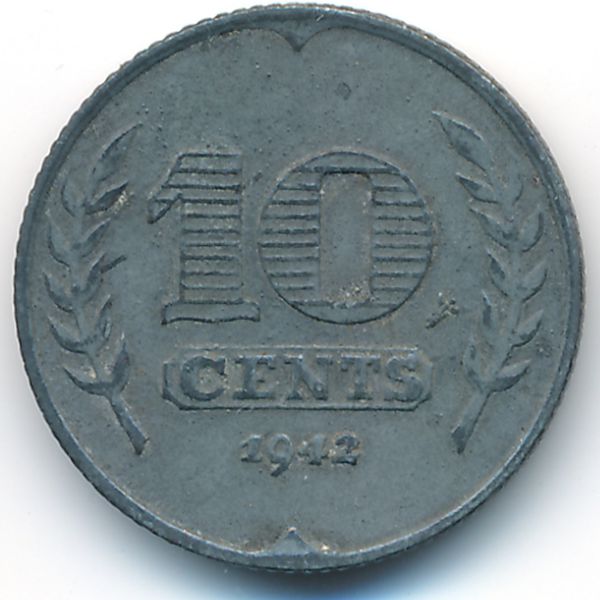 Нидерланды, 10 центов (1942 г.)