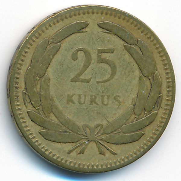 Турция, 25 куруш (1948 г.)