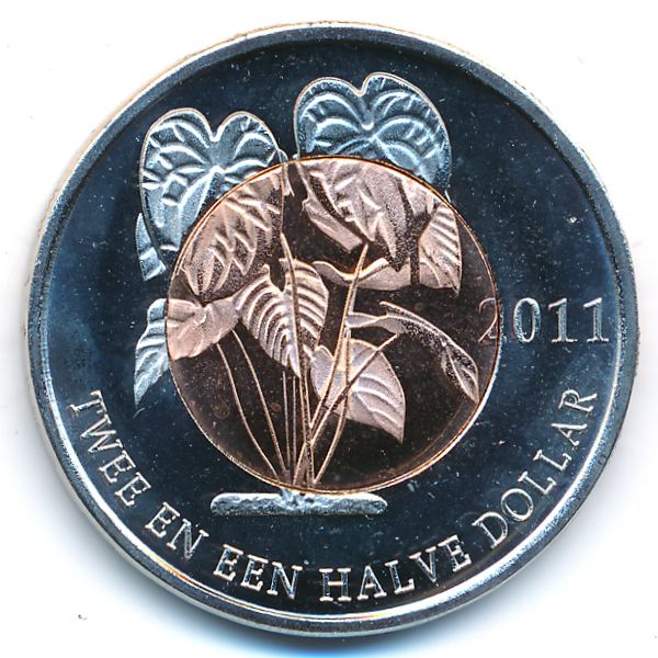 Остров Бонайре., 2 1/2 доллара (2011 г.)