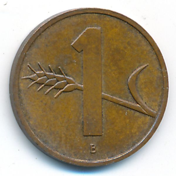 Швейцария, 1 раппен (1995 г.)