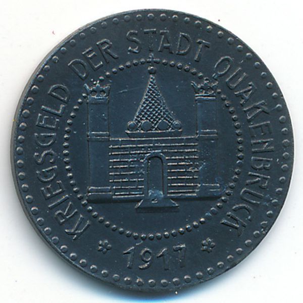 Квакенбрюк., 5 пфеннигов (1917 г.)