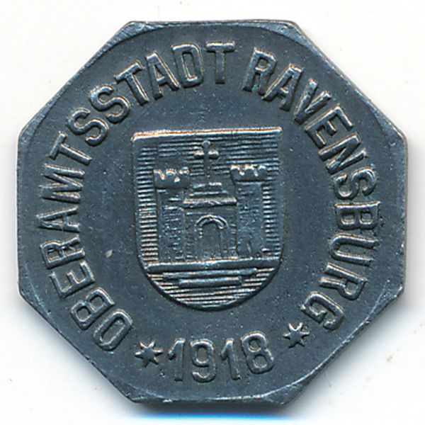 Равенсбург., 10 пфеннигов (1918 г.)