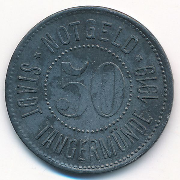 Тангермюнде., 50 пфеннигов (1919 г.)